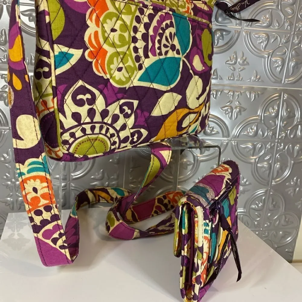 NWOT SETVera Bradley Plum Crazy Pattern - Picture 3 of 8